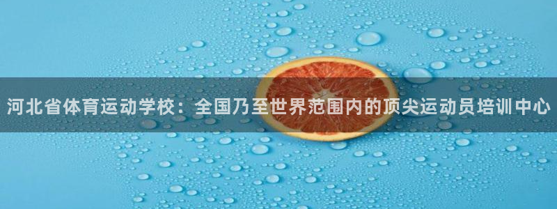 利记官网下载平台APP：河北省体育运动学校：全国乃至