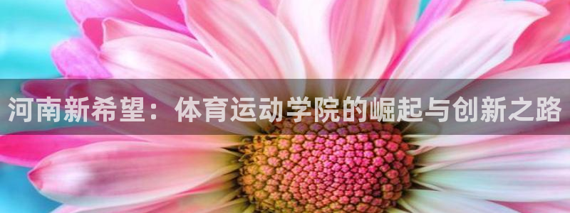利记官方正版app神州：河南新希望：体育运动学院的崛起与创新